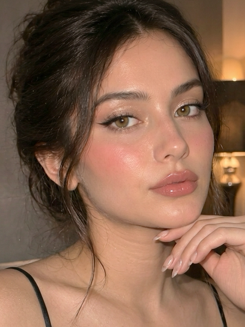 Example glowy makeup inspiration look
